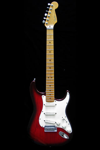 Fender 1991 Strat Plus Crimson Red Burst with Original Hardshell Case & Strap