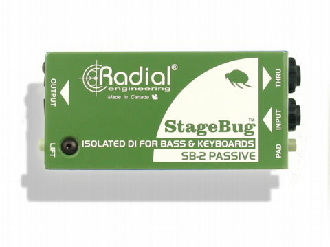 Radial StageBug SB-2 Passive DI Direct Box (AUTHORIZED Dealer)