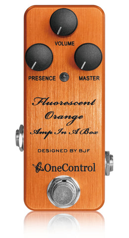 One Control Fluorescent Orange BJF Series FX  |  Amp-In-A-Box  |  Distortion Pedal